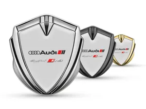 Audi Emblema Metallico Badge Look Minimal Stile Universale